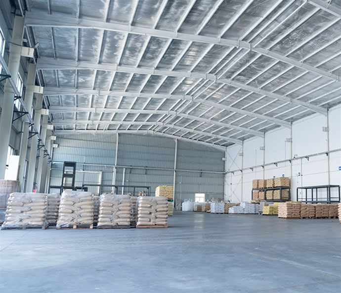 Corner of warehouse